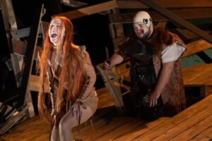 Szene aus DAS SCHLAUE FÜCHSLEIN, Foto: Bernd Schönberger, Lizenz: Brandenburgische Kulturstiftung Cottbus-Frankfurt (Oder)